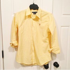 Ralph Lauren Yellow Button Down Shirt